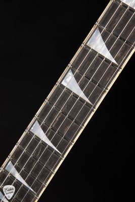 Jackson Custom Shop RR Randy Rhoads Nitro Relic Electric Guitar in Black with Vintage White Pinstripes