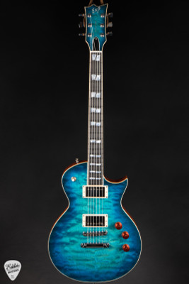 ESP USA Eclipse QM Electric Guitar in Aqua Marine Sunburst