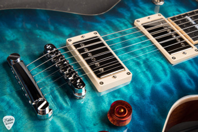 ESP USA Eclipse QM Electric Guitar in Aqua Marine Sunburst