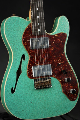 Fender Custom Shop LTD 1972 Telecaster Thinline Custom Relic - Seafoam Green Sparkle