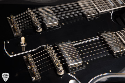 Gibson Custom Shop PSL Mid 60’s EDS-1275 VOS Ebony Fret Board Electric Guitar in Ebony 12.3 #CS404209