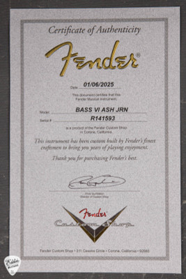 Fender Custom Shop Eddie’s Guitars Exclusive Journeyman Relic® Bass VI Electric Guitar in Shell Pink