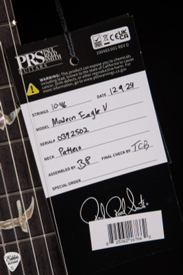 Paul Reed Smith Modern Eagle V Electric Guitar in Black Gold Wraparound Burst