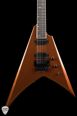 ESP V-II FR BH Electric Guitar in Rustic Copper Sparkle