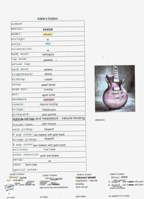 Dunable Custom Shop Minotaur Electric Guitar in Light Burst