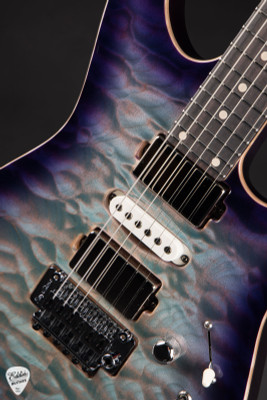 Tom Anderson Angel – Natural Bora Bora to Purple Burst Electric Guitar