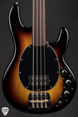 Ernie Ball Music Man Pino Palladino Fretless Electric Bass Guitar in 79 Burst