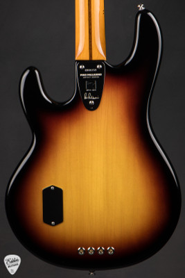 Ernie Ball Music Man Pino Palladino Fretless Electric Bass Guitar in 79 Burst