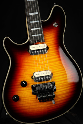 EVH Wolfgang USA Left Handed - Ebony Fingerboard - 5A Flame Top - 3-Tone Sunburst