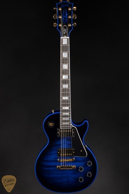 Gibson Custom Shop Made 2 Measure Les Paul Custom Figured Blue Widow Electric Guitar