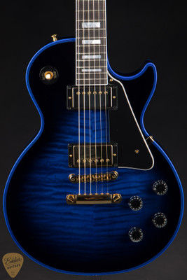 Gibson Custom Shop Made 2 Measure Les Paul Custom Figured Blue Widow Electric Guitar