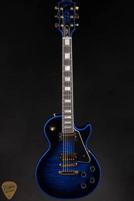 Gibson Custom Shop Made 2 Measure Les Paul Custom Figured Blue Widow Electric Guitar