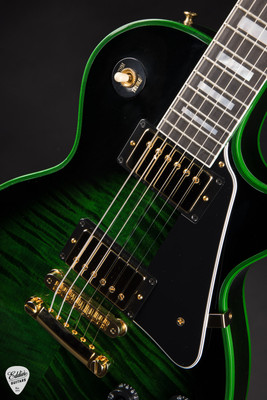 Gibson Custom Shop Made 2 Measure Les Paul Custom Figured Green Widow Electric Guitar