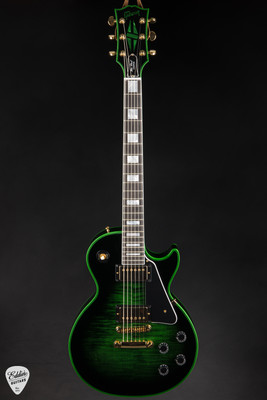 Gibson Custom Shop Made 2 Measure Les Paul Custom Figured Green Widow Eelkctric Guitar
