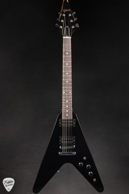 2024 - Gibson 80s Flying V Ebony 7.5 #222240216 - Eddie's Guitars