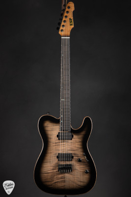 ESP USA TE-II HT Electric Guitar in Black Sunburst