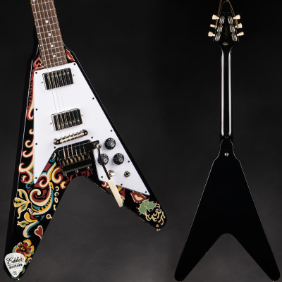 2024 - Epiphone Jimi Hendrix Love Drops Flying V Ebony 7.8