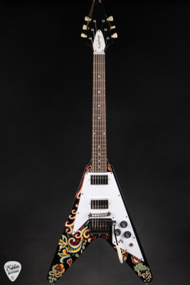 Epiphone Jimi Hendrix Love Drops Flying V Ebony Electric Guitar
