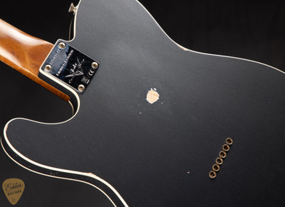 Fender Custom Shop Limited Edition HS Telecaster Custom Relic – Aged Charcoal Frost Metallic Electric Guitar