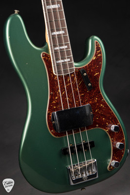 Fender Custom Shop Limited Edition Precision Bass Special Journeyman Relic – Aged Sherwood Green Metallic Bass Guitar