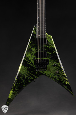 ESP V-II FR BH – Alien Blood Spatter Electric Guitar