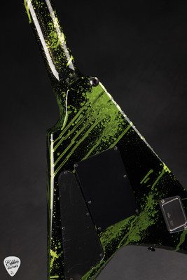 ESP V-II FR BH – Alien Blood Spatter Electric Guitar