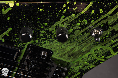 ESP V-II FR BH – Alien Blood Spatter Electric Guitar