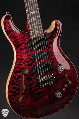 Paul Reed Smith Eddie’s Guitars Wood Library Special Semi Hollow – Red Tiger/Brazilian Fretboard/Stained Maple Neck Electric Guitar