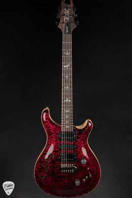 Paul Reed Smith Eddie’s Guitars Wood Library Special Semi Hollow – Red Tiger/Brazilian Fretboard/Stained Maple Neck Electric Guitar