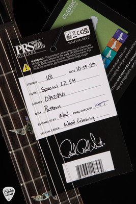 Paul Reed Smith Eddie’s Guitars Wood Library Special Semi Hollow – Red Tiger/Brazilian Fretboard/Stained Maple Neck Electric Guitar