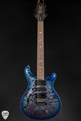 Paul Reed Smith Eddie’s Guitars Wood Library Special Semi Hollow – Violet Blue Burst/Brazilian Fretboard/Stained Maple Neck Electric Guitar