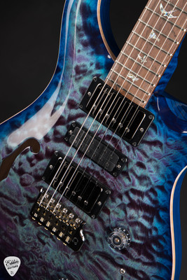 Paul Reed Smith Eddie’s Guitars Wood Library Special Semi Hollow – Violet Blue Burst/Brazilian Fretboard/Stained Maple Neck Electric Guitar