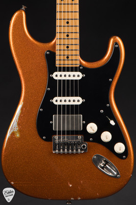 Tom Anderson Icon Classic Distress 40th Anniversary – Big Sparkle Orange Electric Guitar