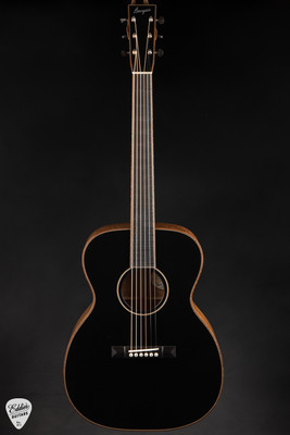 Bourgeois OM DB Signature Black Top – German Spruce & Tasmanian Blackwood Acoustic Guitar