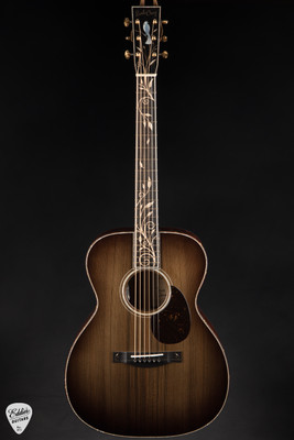 Santa Cruz The Vault Series OM Style 45 – Dark Forest Ancient Cypress & The Tree Mahogany Acoustic Guitar