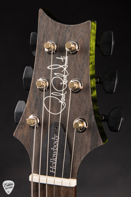 Paul Reed Smith Eddie’s Guitars Wood Library Hollowbody II Piezo Ziricote FB/Stained Neck – Jade Electric Guitar
