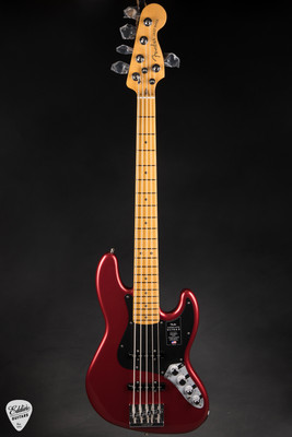 Fender American Ultra II Jazz Bass V – Sinister Red Bass Guitar