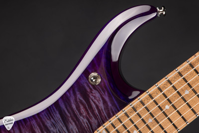 Ernie Ball Music Man JP15 7 String Electric Guitar in Purple Nebula Flame