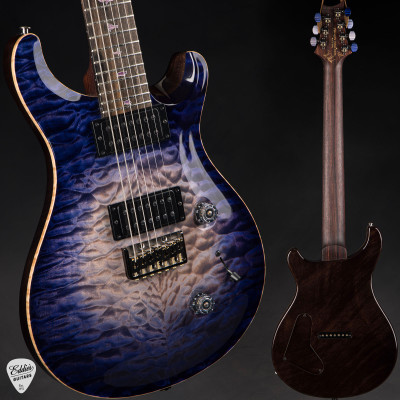 Paul Reed Smith Private Stock #11243 Custom 24 7-String Ebony/Quilted Maple – Purple Glow Electric Guitar