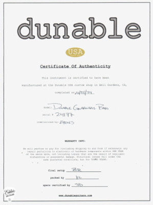 Dunable Gnarwhal Bass Peach Fuzz Bass Guitar