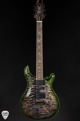 Paul Reed Smith Eddie’s Guitars Wood Library Modern Eagle V Ziricote FB/Rosewood Neck – Charcoal Jade Burst Electric Guitar