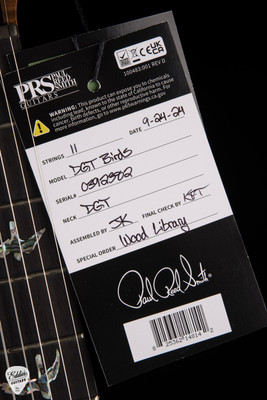 Paul Reed Smith Eddie’s Guitars Wood Library DGT (David Grissom Trem) – Faded Blue Jean/Torrefied Flame Maple Neck Electric Guitar
