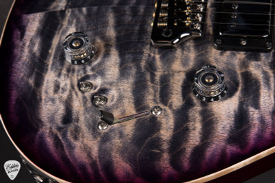 Paul Reed Smith Eddie’s Guitars Wood Library Special Semi Hollow – Charcoal Purple Burst/Ziricote Fretboard/Figured Maple Neck Electric Guitar