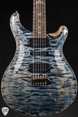 Paul Reed Smith Eddie’s Guitars Wood Library Modern Eagle V Ziricote FB/Rosewood Neck – Faded Whale Blue Electric Guitar