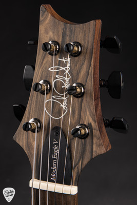 Paul Reed Smith Eddie’s Guitars Wood Library Modern Eagle V Ziricote FB/Rosewood Neck – Faded Whale Blue Electric Guitar