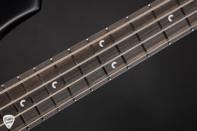 Ernie Ball Music Man Bongo 4 HH Bass Guitar in Stealth Black