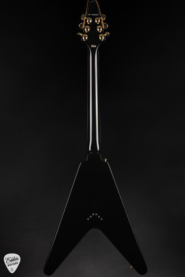 Gibson Custom Shop Flying V Custom Ebony Electric Guitar