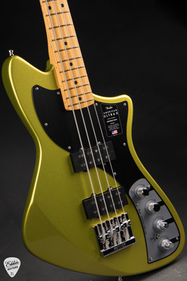 Fender American Ultra II Meteora Bass Guitar in Solar Flare
