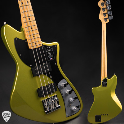Fender American Ultra II Meteora Bass Guitar in Solar Flare