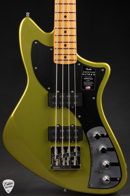 Fender American Ultra II Meteora Bass Guitar in Solar Flare